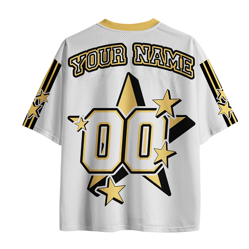 Personalized Name And Number Stars Teacher Mesh Jersey