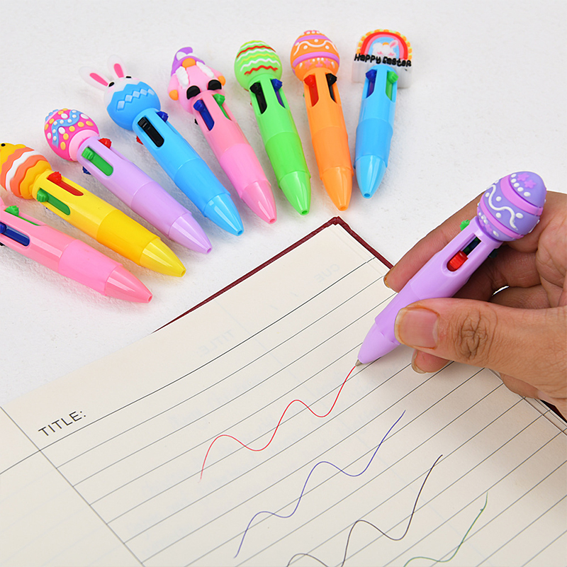 4-Color Easter Egg Bunny Retractable Ballpoint Teacher Pens