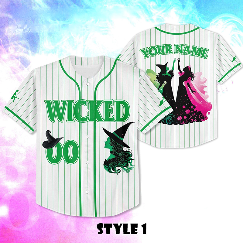 Personalized Name And Number Musical Movie Wicked Teacher Baseball Jersey