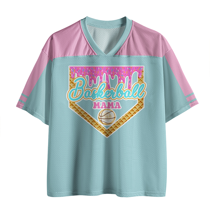 Personalized Mascot Cookie Ice Cream Drops Teacher Mesh Jersey