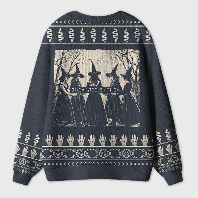 Girls Will Be Girls Teacher Ugly Cardigan Sweaters