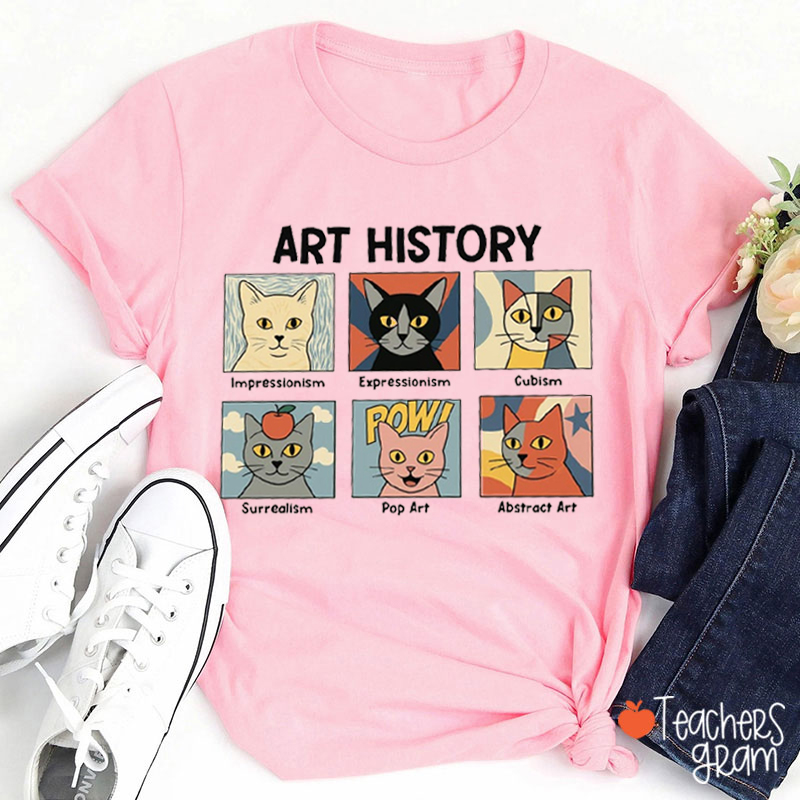 Cute Kitten's Art History Teacher T-Shirt