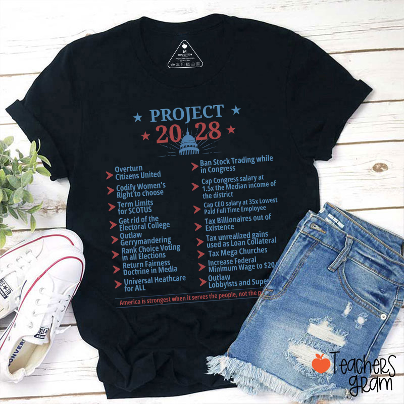 The People’s Reform Agenda Teacher T-Shirt