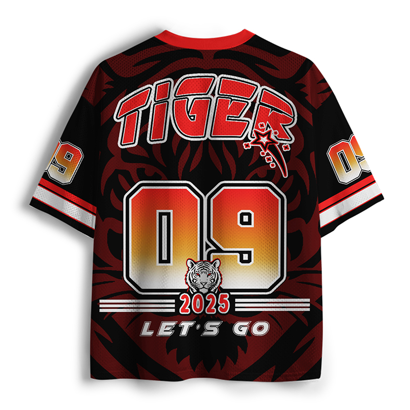 Personalized Name Let's Go Tiger Teacher Mesh Jersey