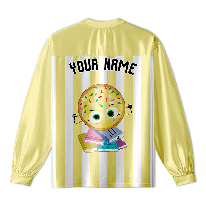 Personalized Name And Number Mascot Sport Game Day Teacher  Long Sleeve Jersey