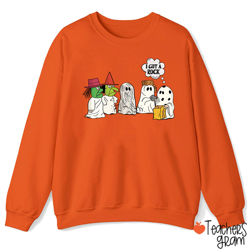 I Got A Rock Halloween Teacher Sweatshirt