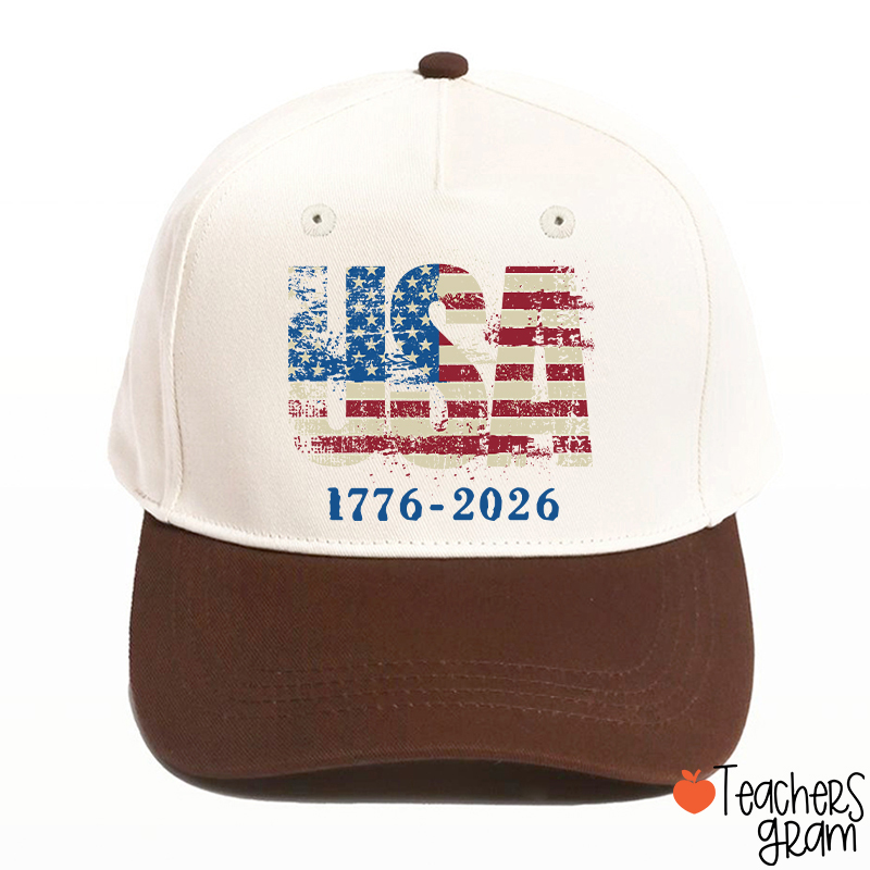 USA 1776-2026 Teacher Baseball Cap