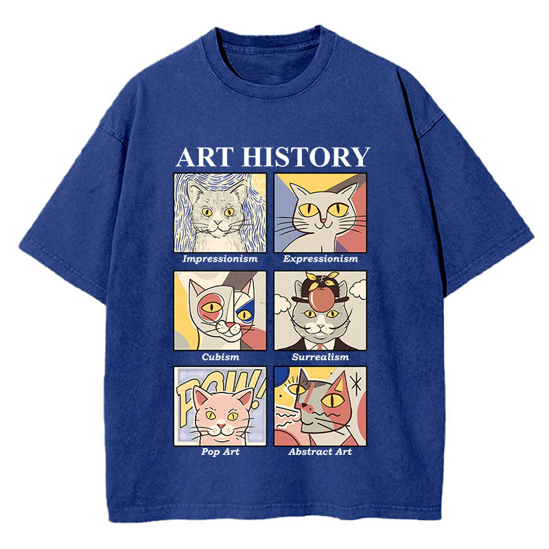 Art History Teacher Washed T-Shirt