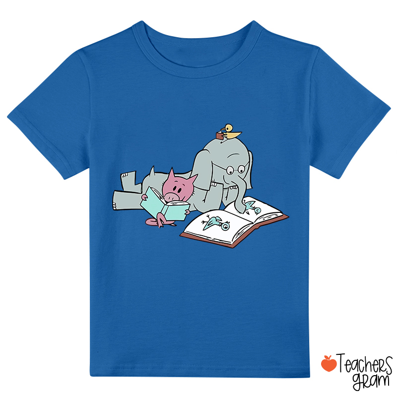 The Elephant And The Little Pig Read Together Class T-Shirt