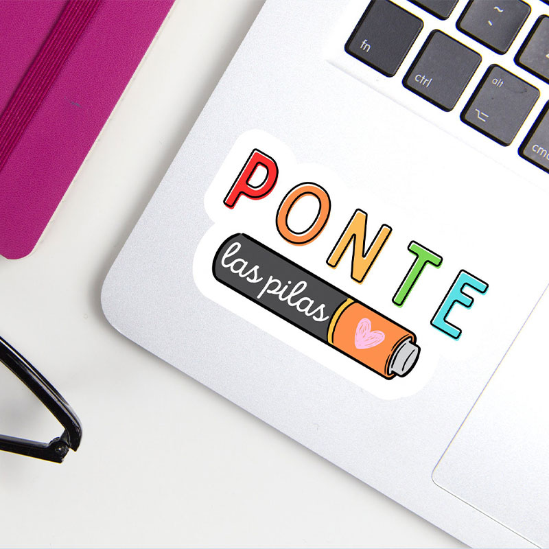 Ponte las Pilas Spanish Teacher Stickers