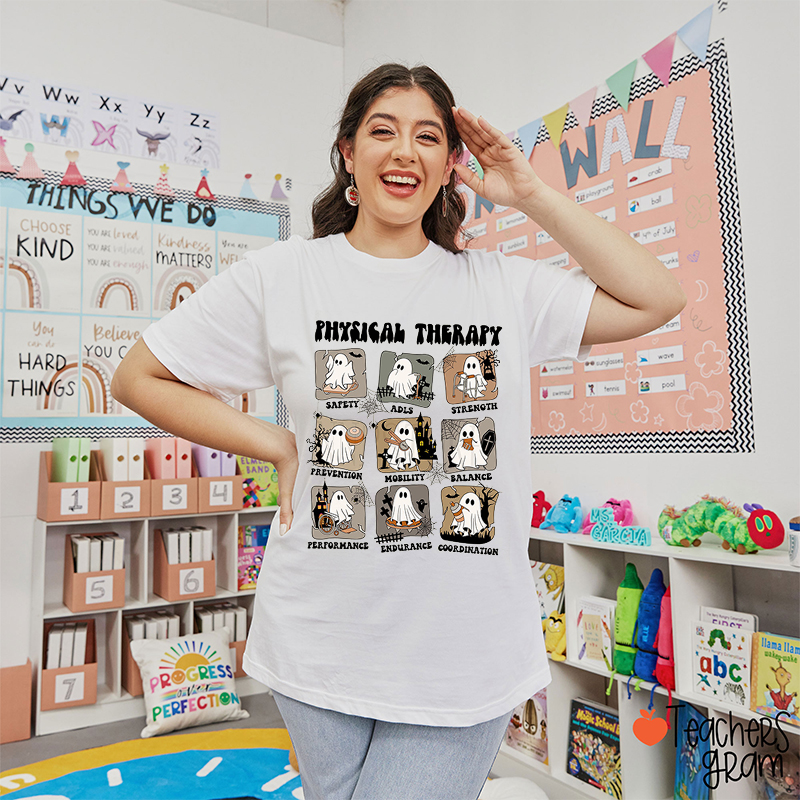 Halloween Physical Therapy Teacher T-Shirt