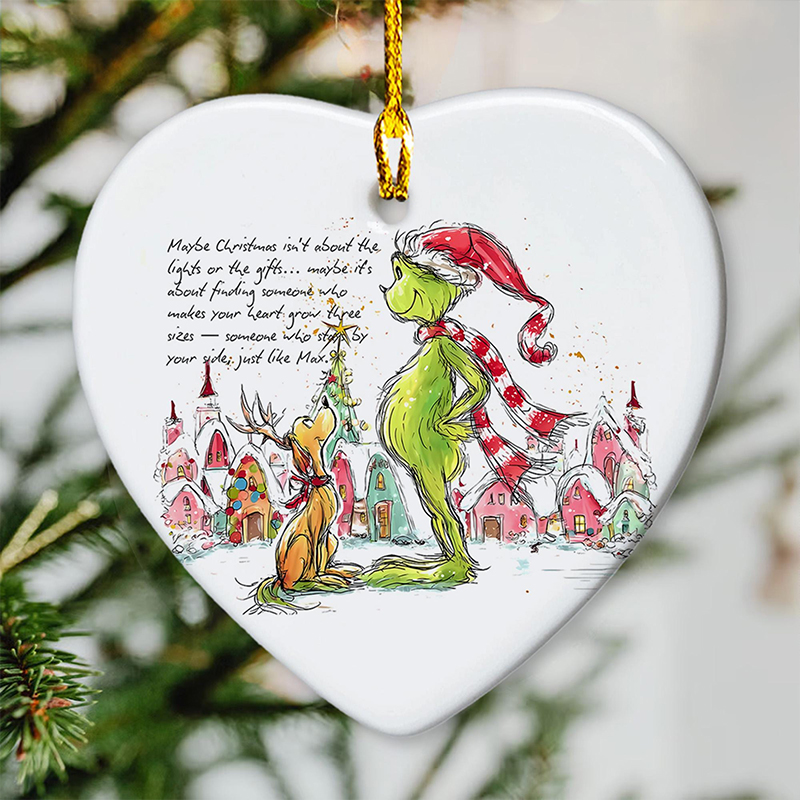 Maybe Christmas Isn't About The Lights Teacher Ceramic Christmas Ornament