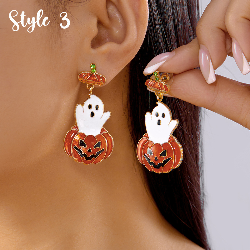 Halloween Creative Teacher Metal Earrings