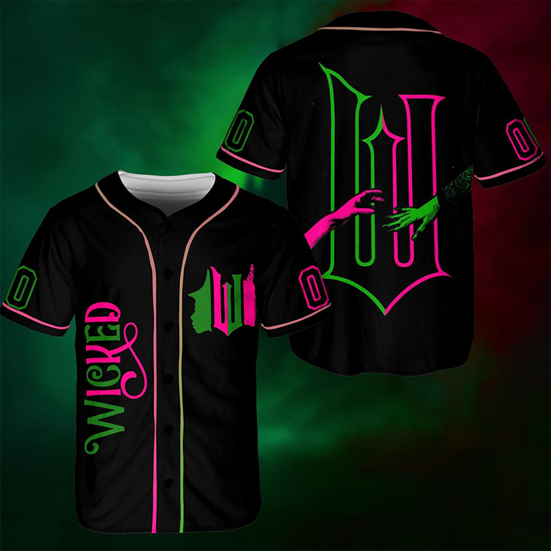 Personalized Number Wicked Teacher Baseball Jersey