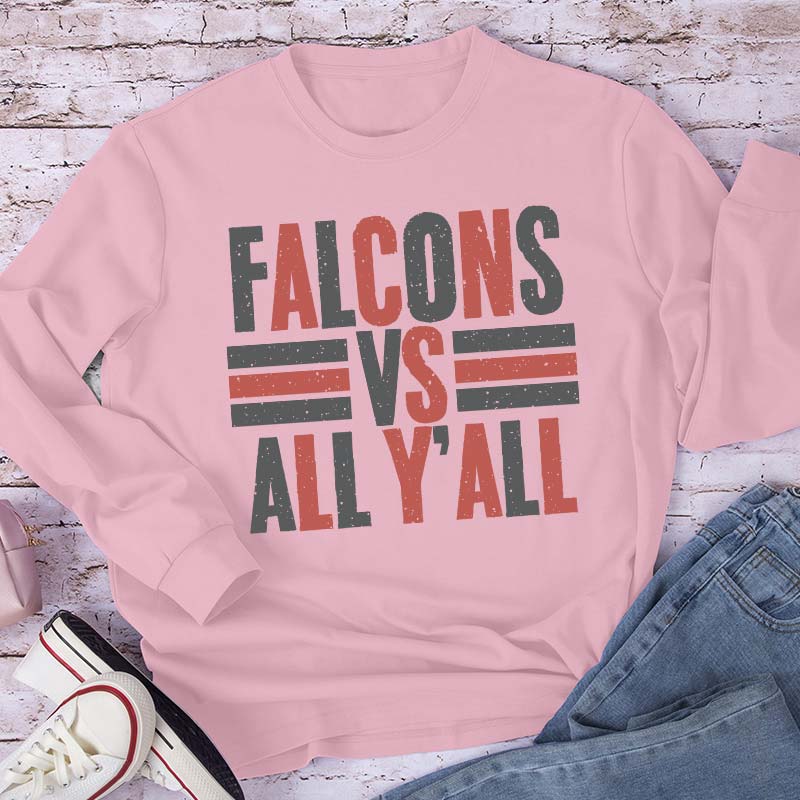 Personalized Mascot All Y'all School Spirit Teacher Long Sleeve T-Shirt