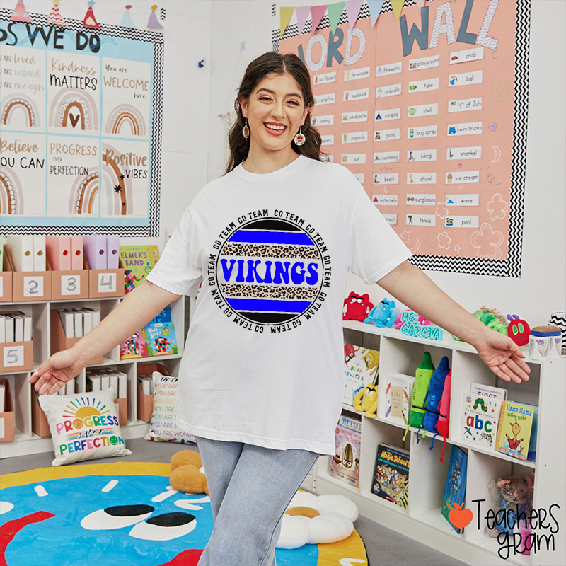 Personalized Mascot Go Team Teacher T-Shirt