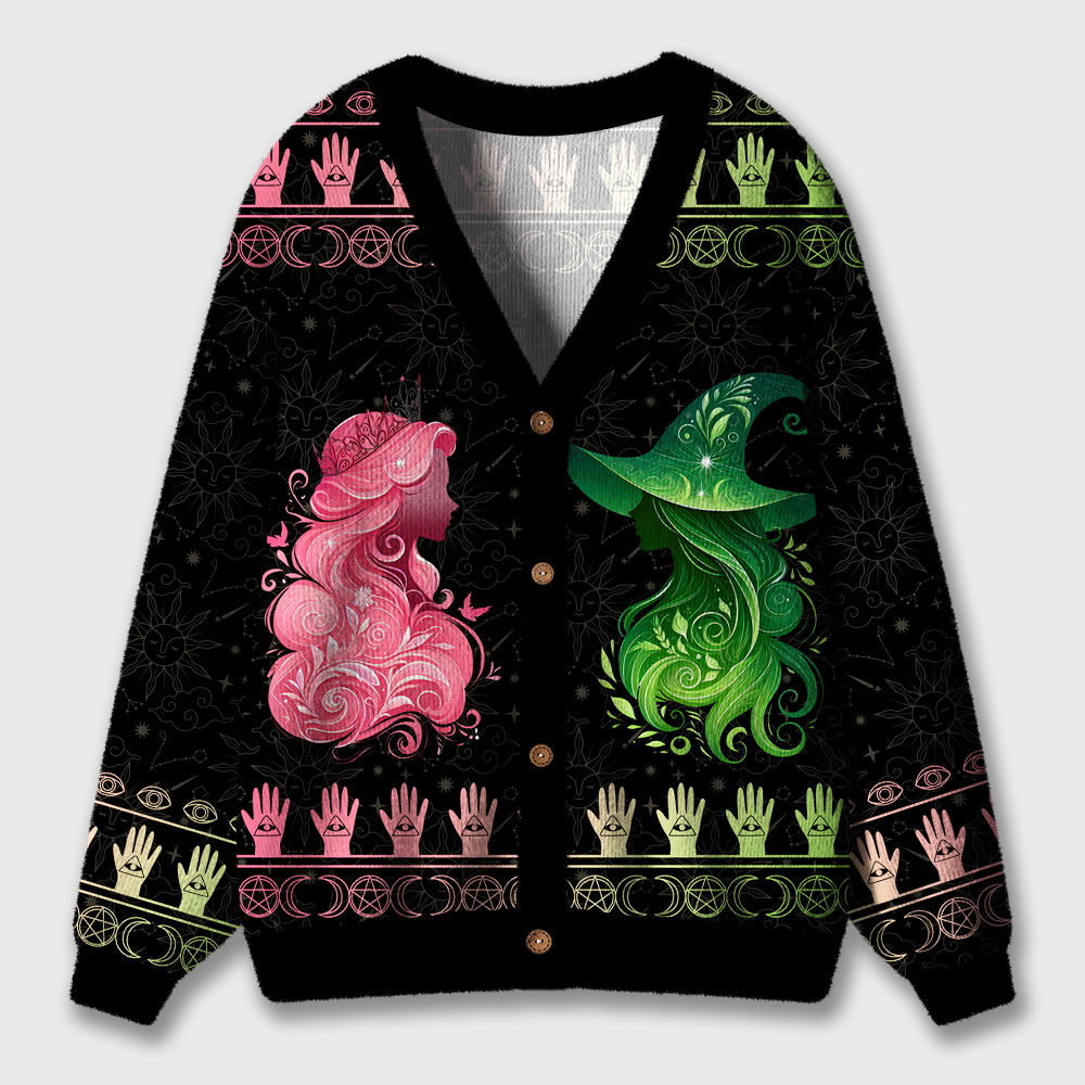 Vintage Wicked Movie Teacher Ugly Cardigan Sweaters