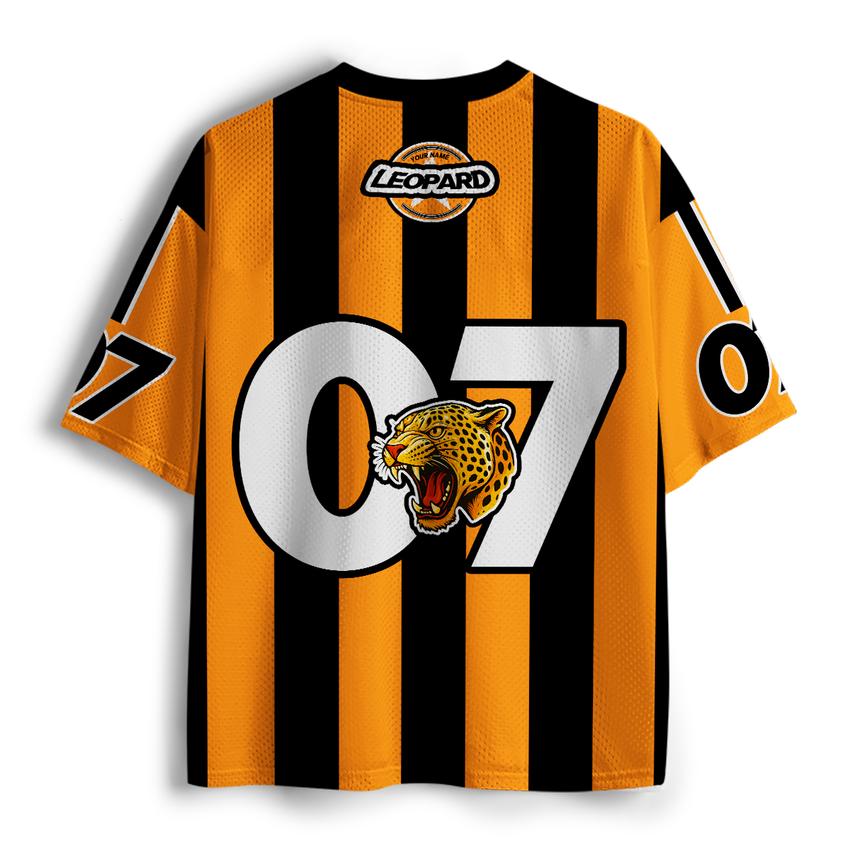 Personalized Name And Number Leopard Teacher Mesh Jersey