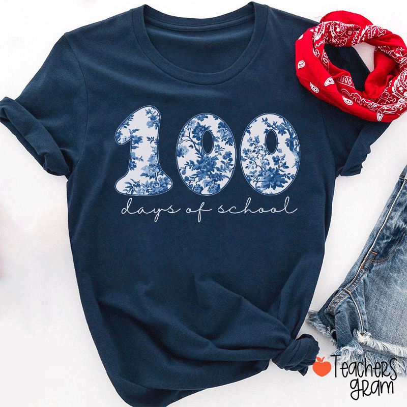 100 Days Of School Teacher T-shirt