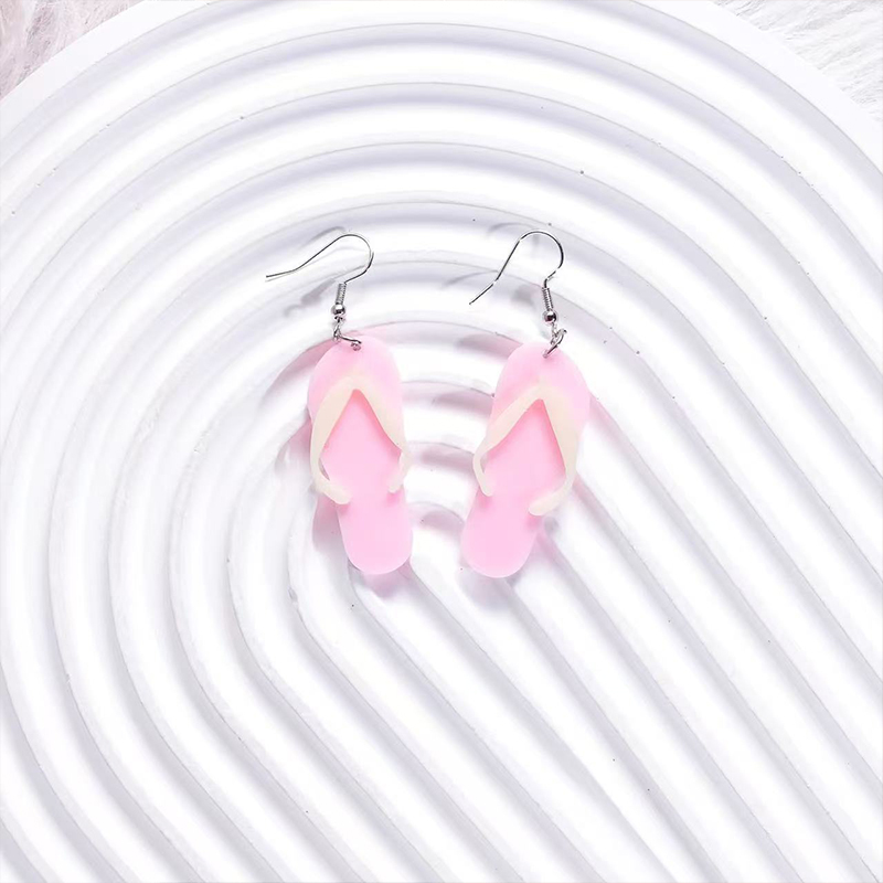 Summer Beach Sandals Teacher Acrylic Earrings