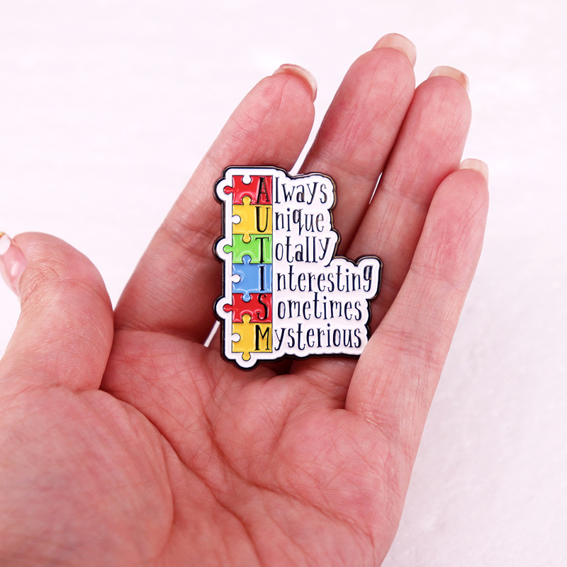 Autism Colored Teacher Pin