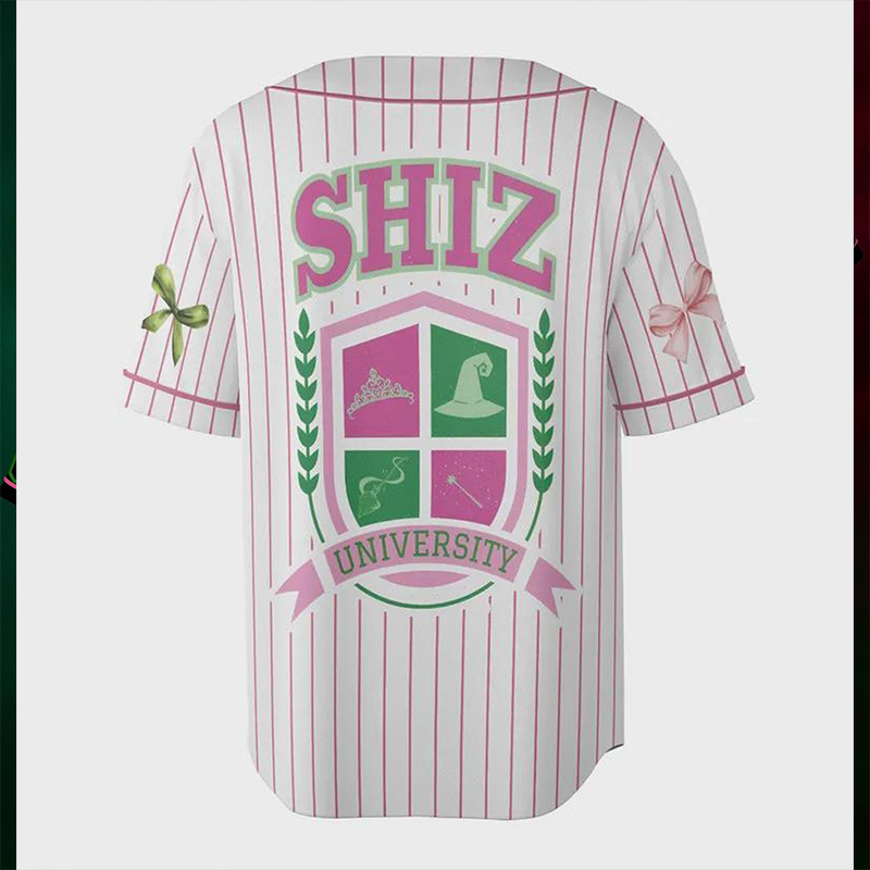 Personalized Number Wicked Shiz University Teacher Baseball Jersey