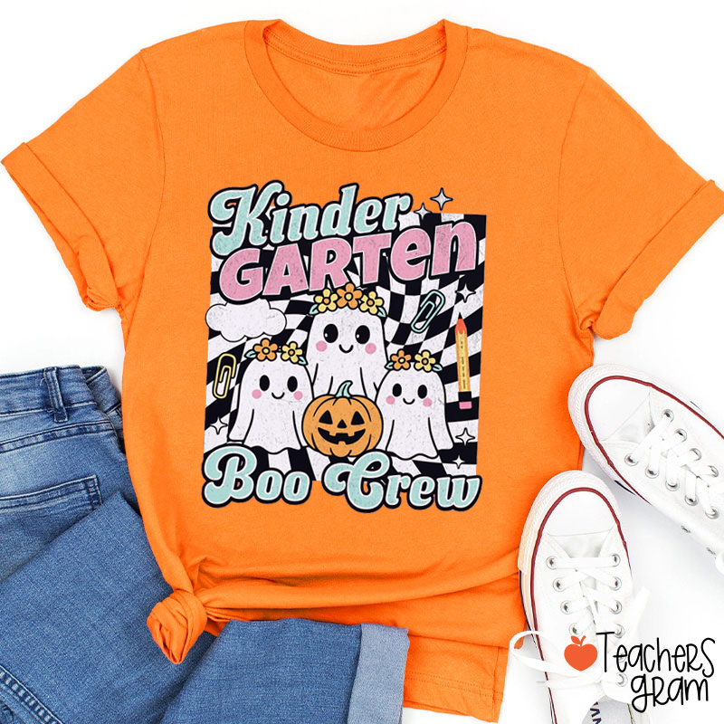 Personalized Grade Boo Crew Teacher T-Shirt