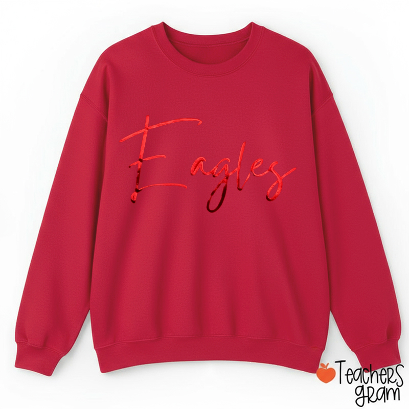 Personalized Mascot Letter Sport Teacher Sweatshirt