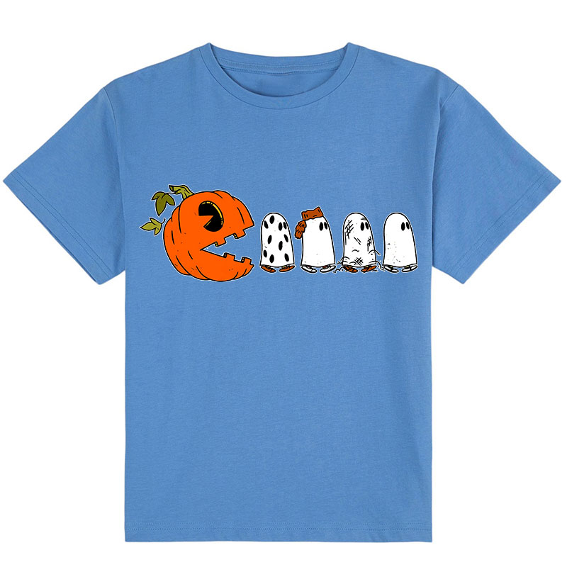 Pumpkin Ghost Pacman Class T-Shirt