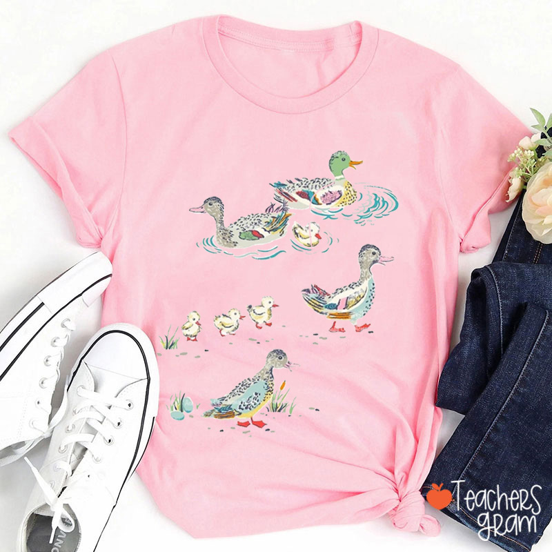 Mrs Mallard And Duckings Teacher T-Shirt