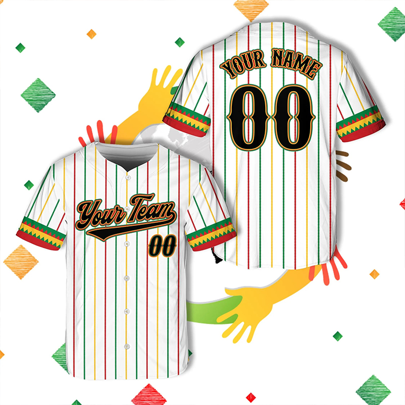 Personalized Name And Number Black History Month Teacher Baseball Jersey