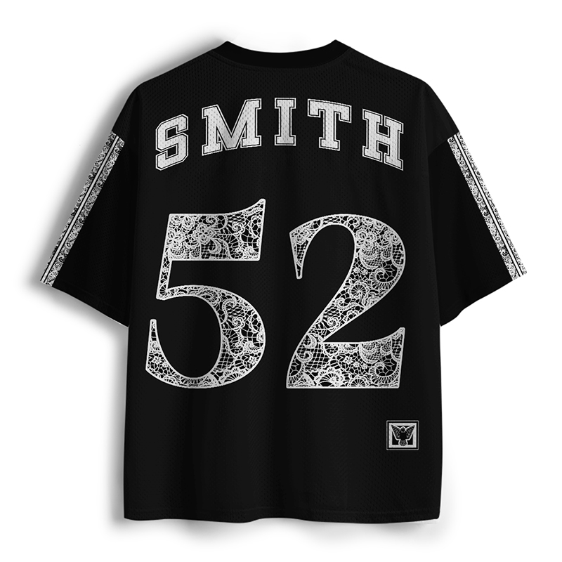 Personalized Name And Number Lace Teacher Mesh Jersey