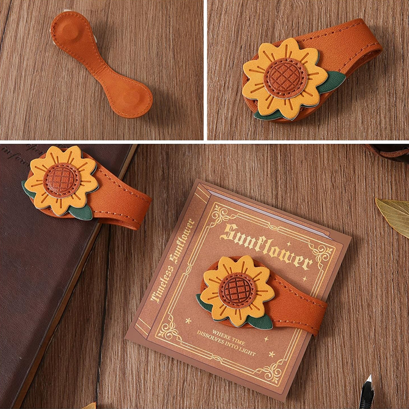 Sunflower Flower Coffee Leaf Teacher Magnetic Bookmark