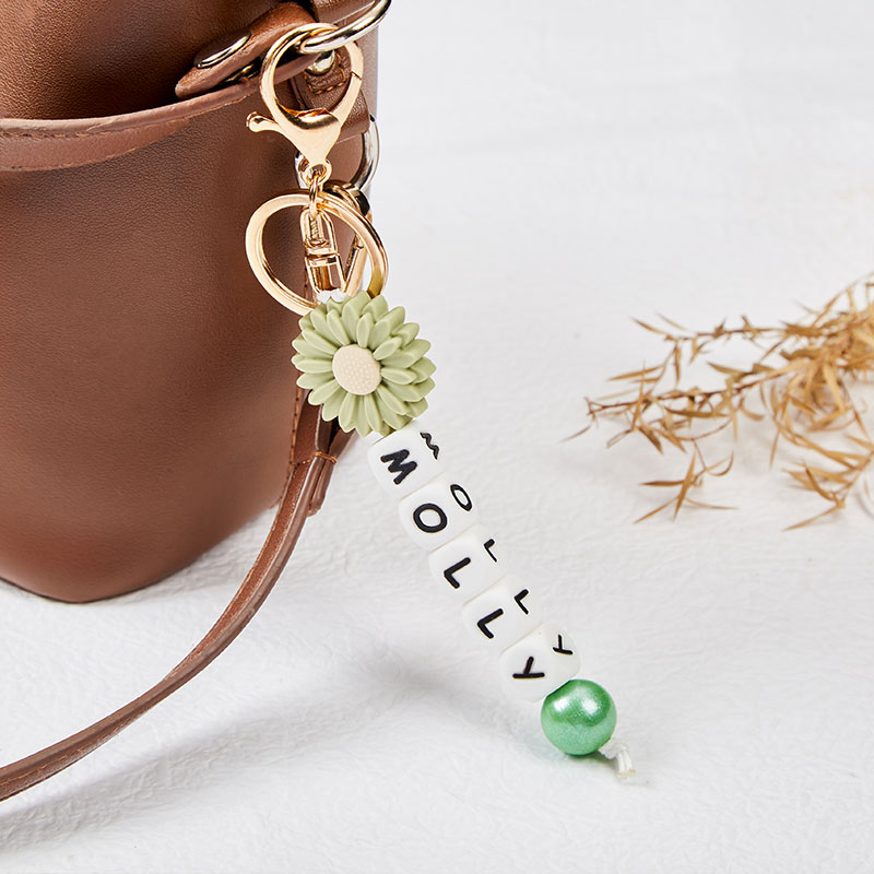 Personalized As Warm As A Sunflower Teacher Keychain