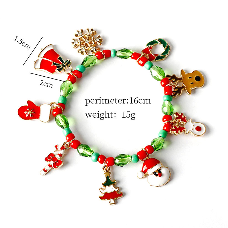 Elk Christmas Tree Teacher Bracelet