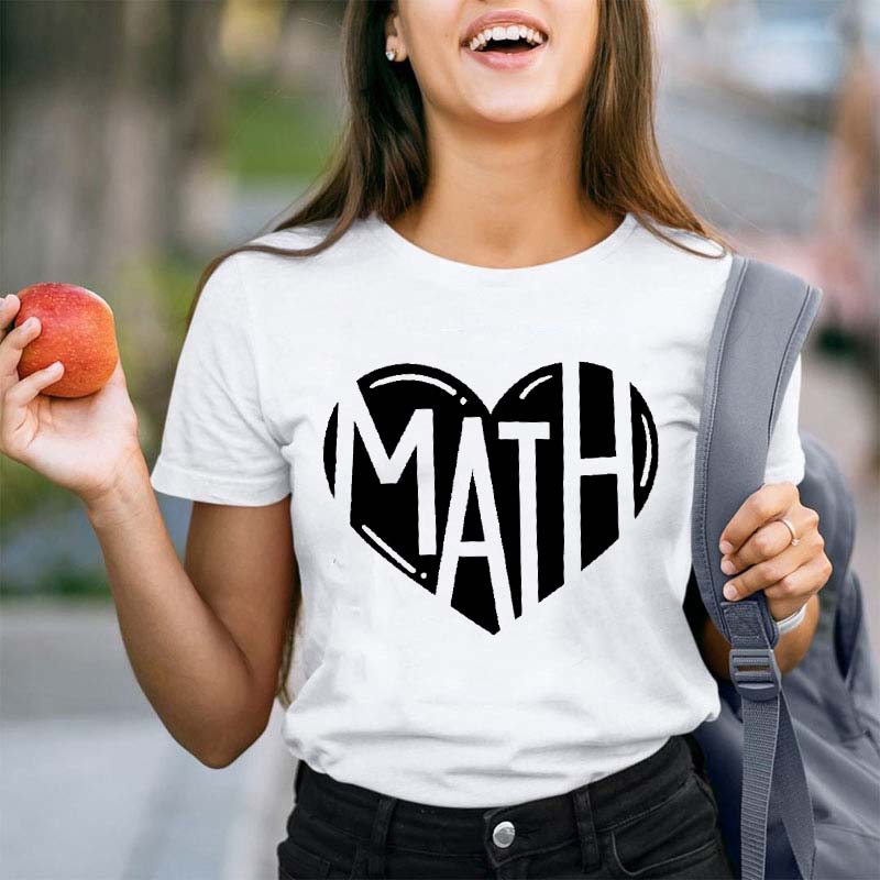 Math Heart Teacher T-Shirt