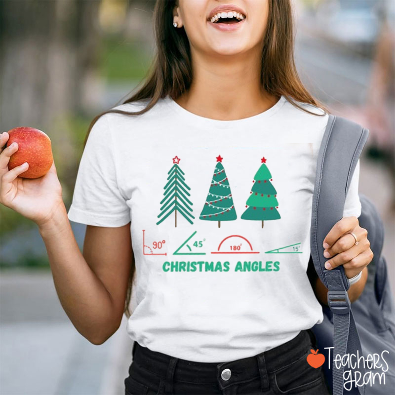 Christmas Angles Math Teacher T-Shirt