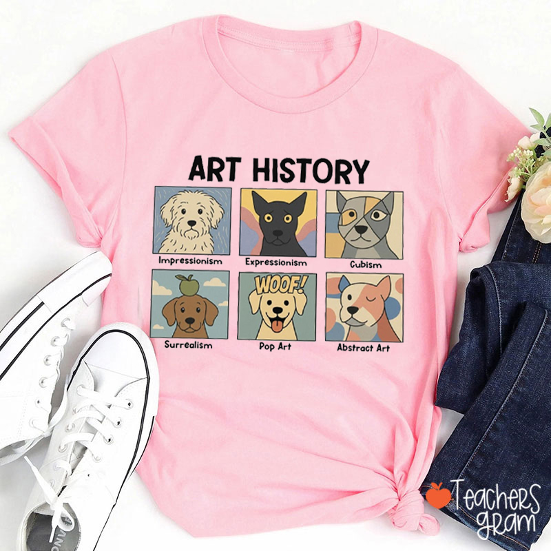 Cute Puppy's Art History Teacher T-Shirt