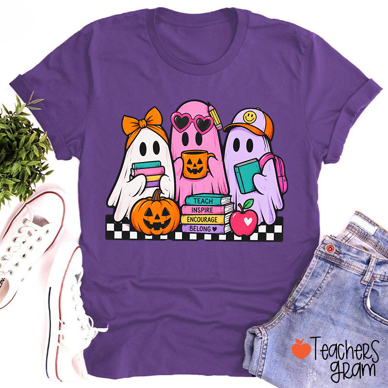 Boo Crew Teaching Squad Teacher T-Shirt