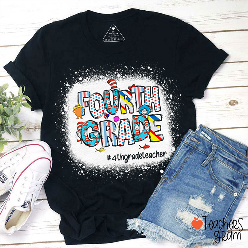 Personalized Text And Hashtag Teacher T-Shirt