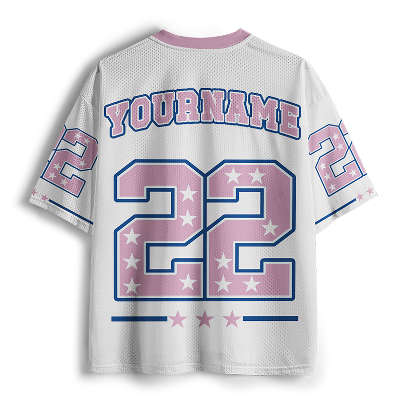 Personalized Name And Number Star Teacher Mesh Jersey