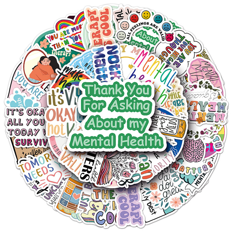Mental Health Matter 50 PCS Stickers Pack