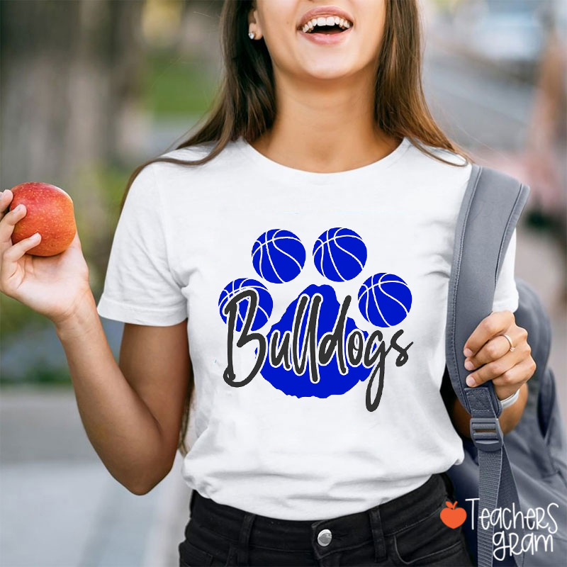 Personalized Mascot And Sport Paw Teacher T-Shirt