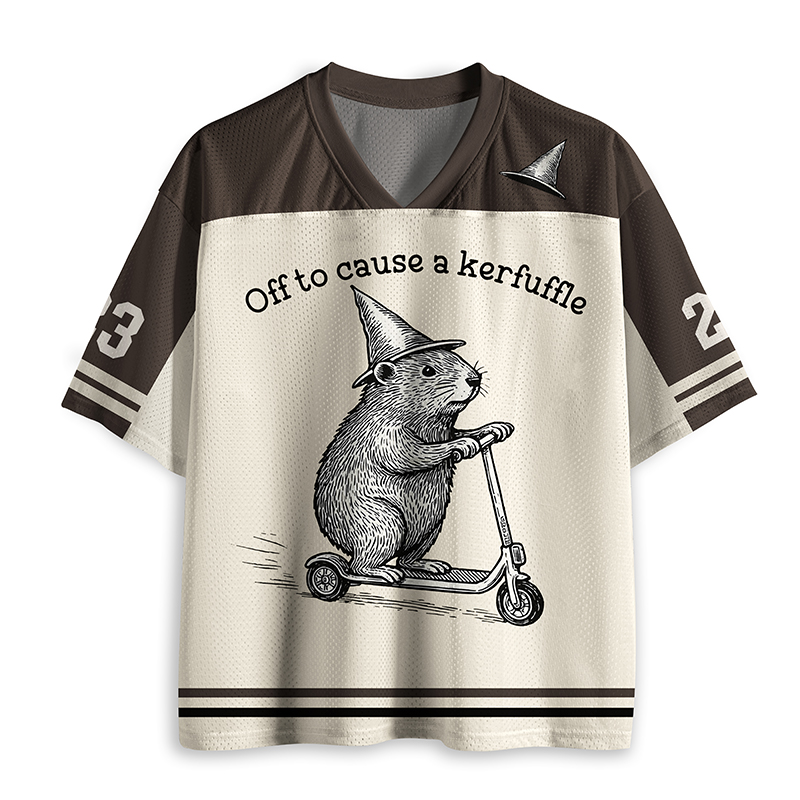 Personalized Off To Cause A Kerfuffle Teacher Mesh Jersey