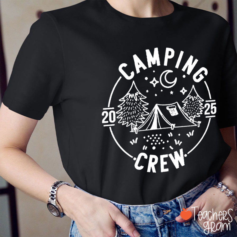 Personalized Year Camping Crew Teacher T-Shirt