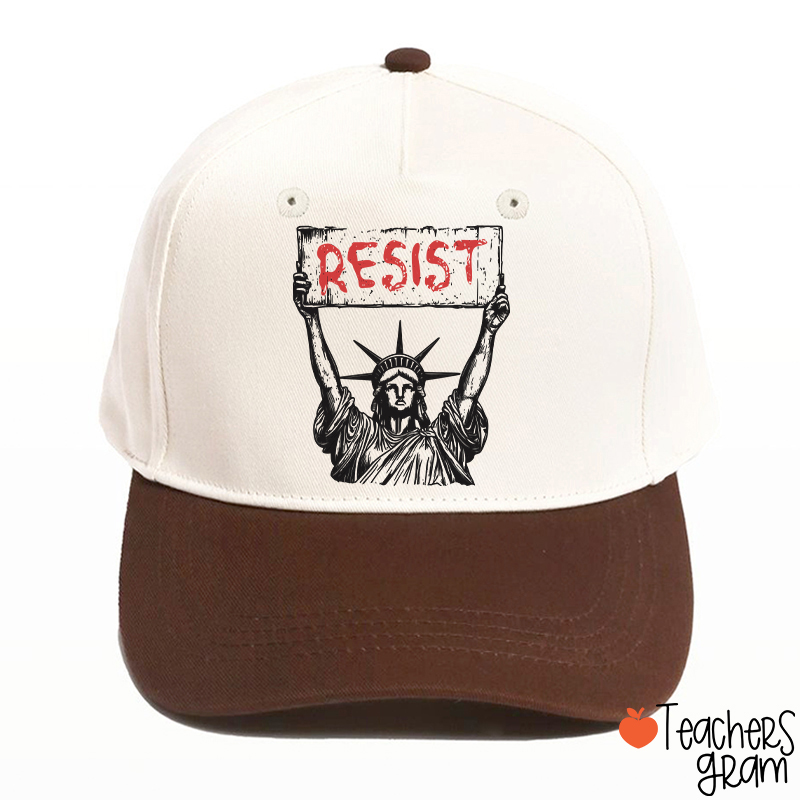 Statue Of Liberty Resist Teacher Baseball Cap