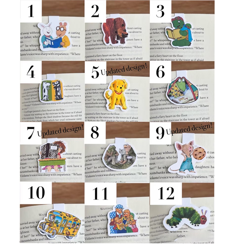Personalized Children's Book Character Teacher Magnetic Bookmark