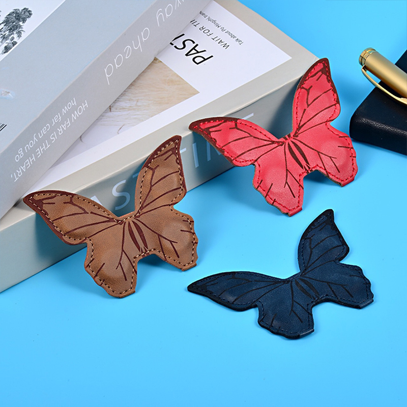 Butterfly Leather Teacher Magnetic Bookmark