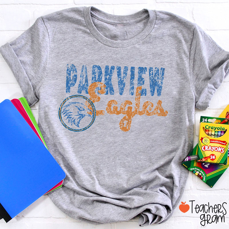 Personalized Mascot And School Name School Spirit Teacher T-Shirt