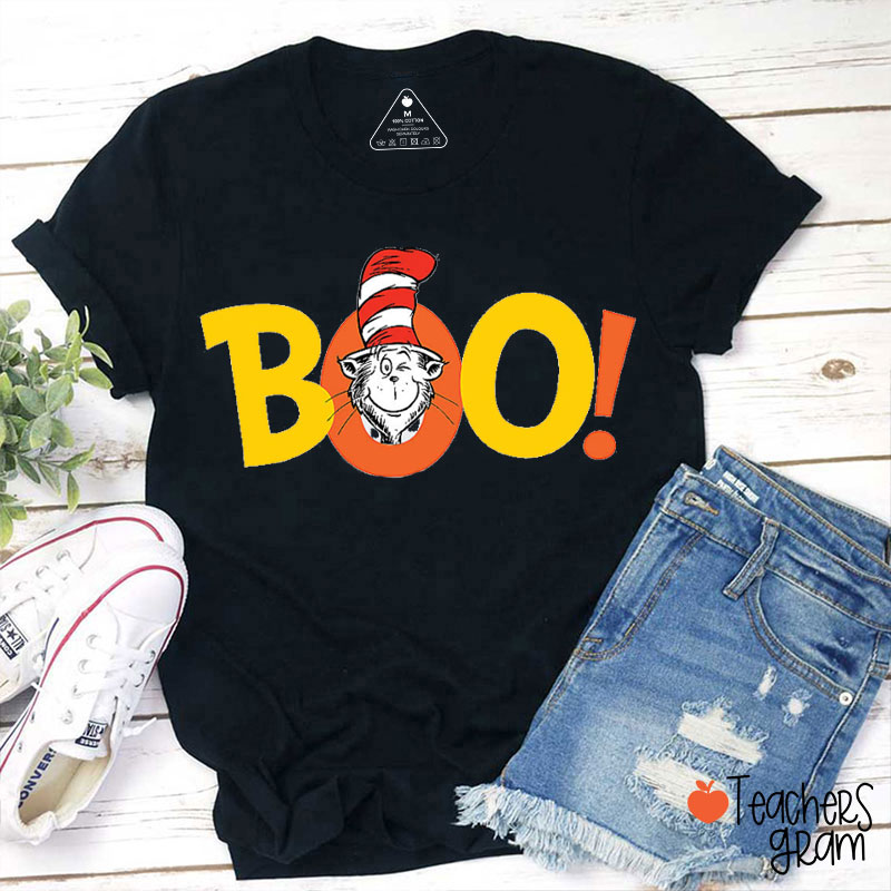 Boo Halloween Teacher T-Shirt